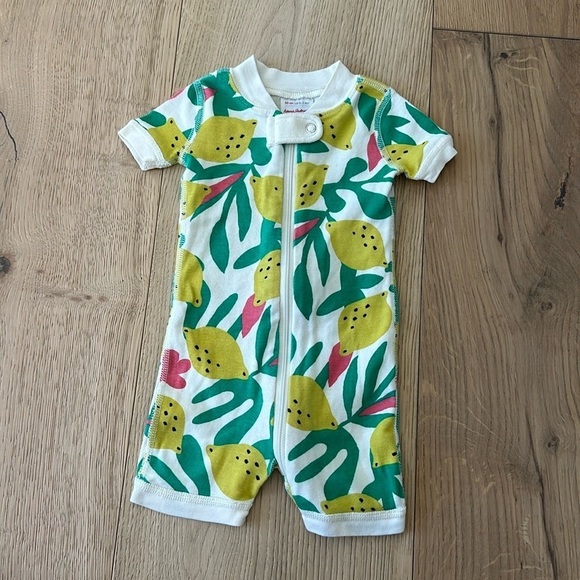 Hanna Andersson Baby Shortie Sleeper zesty Citrus 0/3m - Picture 2 of 4